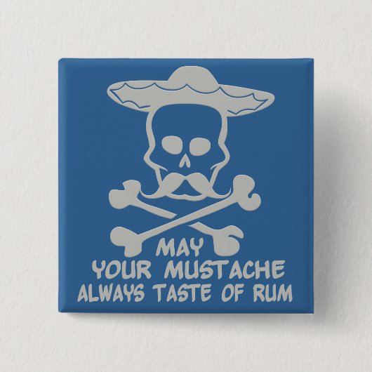 benutzerdefinierte Farbtaste von Rum Mustache Button (Vorderseite)