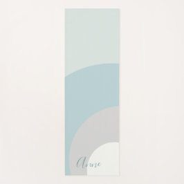 Benutzerdefinierte Farbtöne von Blau, Grau und Wei Yogamatte