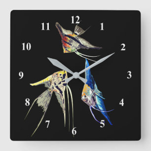 Benutzerdefinierte Farbuhr mit skalaren Oberfläche Quadratische Wanduhr