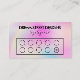 Benutzerdefinierte Farbverschiebungs-Loyalitätskar Visitenkarte