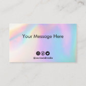 Benutzerdefinierte Farbverschiebungs-Loyalitätskar Visitenkarte (Rückseite)