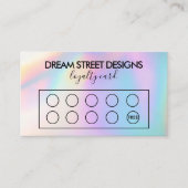 Benutzerdefinierte Farbverschiebungs-Loyalitätskar Visitenkarte (Vorderseite)