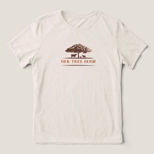 Benutzerdefinierte Farm-Marke Tri-Blend Shirt (Design Vorderseite)