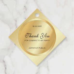 Benutzerdefinierte Faux-Gold-Dankeschön-Handschrif Geschenkanhänger