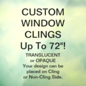 Benutzerdefinierte Fensterklammer TEILWEISE TRANSP Fensteraufkleber (Blatt 3)