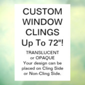 Benutzerdefinierte Fensterklammer VOLL OPAQUE BLAT Fensteraufkleber (Blatt 3)