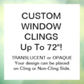 Benutzerdefinierte Fensterklammer VOLL OPAQUE BLAT Fensteraufkleber (Blatt 3)