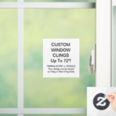 Benutzerdefinierte Fensterklammer VOLL OPAQUE BLAT Fensteraufkleber (Zuhause)