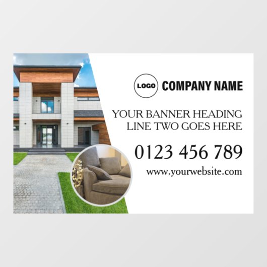 Benutzerdefinierte Fensterklammern für Real Anwese Fensteraufkleber (Blatt)