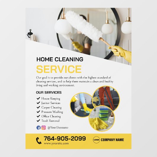 Benutzerdefinierte Fensterklammern für Reinigungsd Fensteraufkleber (Blatt)