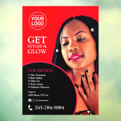 Benutzerdefinierte Fensterklammern von Salon Servi Fensteraufkleber (Blatt 3)