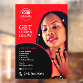 Benutzerdefinierte Fensterklammern von Salon Servi Fensteraufkleber (Blatt 2)