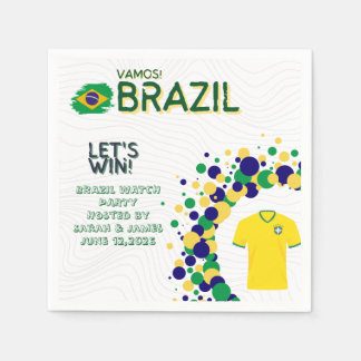 Benutzerdefinierte FIFA Weltmeisterschaft Brasilie Serviette