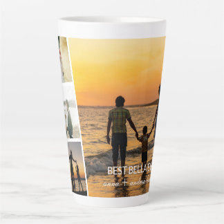 Benutzerdefinierte Filmstreifenrahmen-Fotocollage Milchtasse