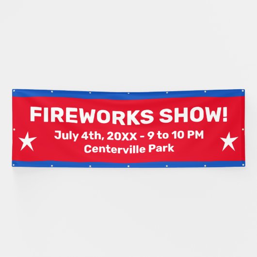 Benutzerdefinierte Fireworks Banner anzeigen (Horizontal)