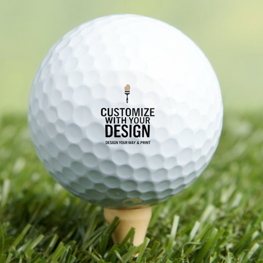 Benutzerdefinierte Firmen-Personalisierte Leere Ma Golfball