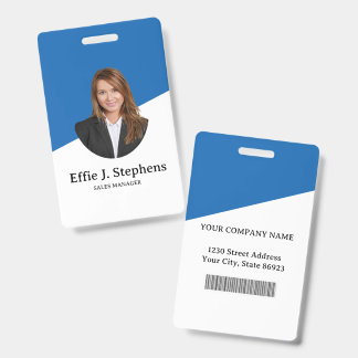 Benutzerdefinierte Firmenlogo-Barcode-Mitarbeiterf Ausweis