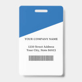 Benutzerdefinierte Firmenlogo-Barcode-Mitarbeiterf Ausweis (Rückseite)