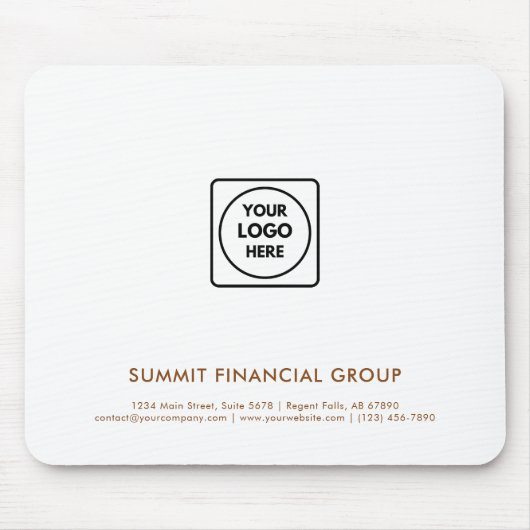 Benutzerdefinierte Firmenlogo-Business-Mauspad Mousepad (Vorne)