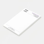 Benutzerdefinierte Firmenlogo Info Geschäft Post-i Post-it Klebezettel (angewinkelt)