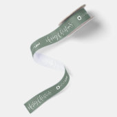 Benutzerdefinierte Firmenlogo Marken Geschenke Wei Satinband (Rückseite)