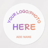 Benutzerdefinierte Firmenlogo-Name-Multi-Design-Au Etiketten (Design 1)
