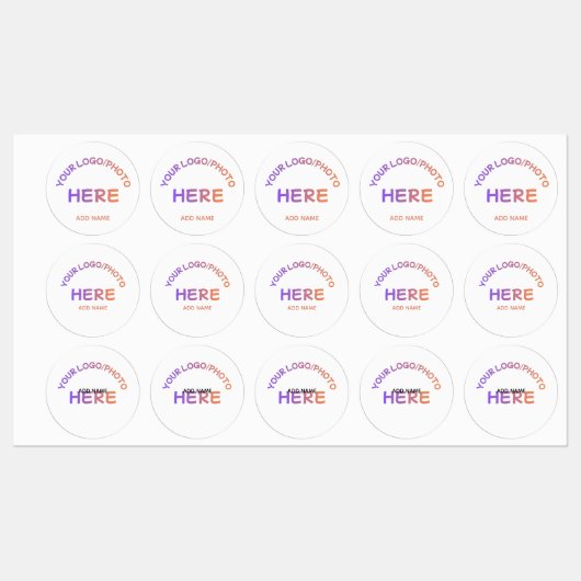 Benutzerdefinierte Firmenlogo-Name-Multi-Design-Au Etiketten (Blatt)