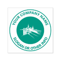 Benutzerdefinierte Firmenlogo Stadt grün