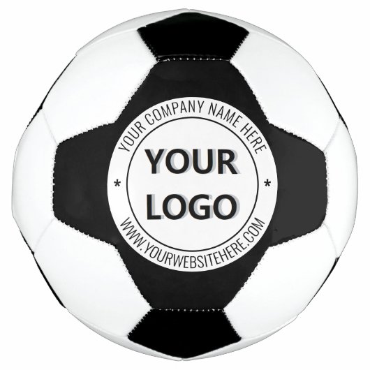Benutzerdefinierte Firmenlogo Text Fußball Ball wä (Vorderseite)