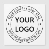 Benutzerdefinierte Firmenlogo Text Magnetische Vis Magnetkarte (Vorderseite)