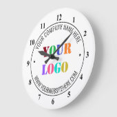 Benutzerdefinierte Firmenlogo-Textuhr Design für s Große Wanduhr (Winkel)