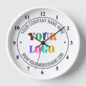 Benutzerdefinierte Firmenlogo-Textuhr Design für s Uhr (Vorderseite)