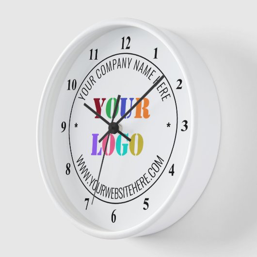 Benutzerdefinierte Firmenlogo-Textuhr Design für s Uhr (Winkel)