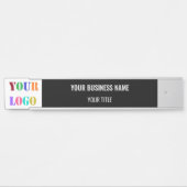 Benutzerdefinierte Firmenlogo-Türmarkierungen Wähl Türschild (Vorderseite )