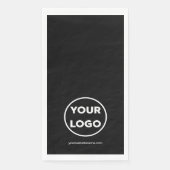 Benutzerdefinierte Firmenlogo und Business-Website Serviette (Vorderseite)