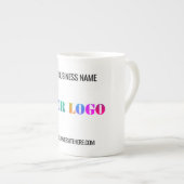 Benutzerdefinierte Firmenlogo und Text-Business-Ta Porzellantasse (Vorderseite Rechts)