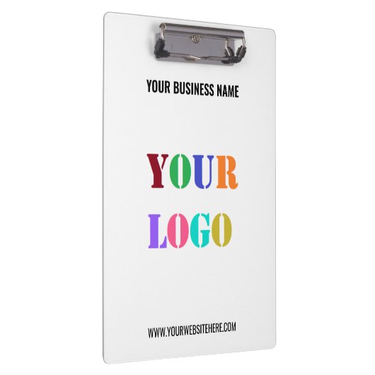Benutzerdefinierte Firmenlogo und Text-Business-Zw Klemmbrett (Rechts)