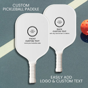 Benutzerdefinierte Firmenlogo und Text einfach sch Pickleball Schläger