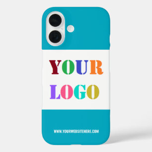Benutzerdefinierte Firmenlogo und Text iPhone Case