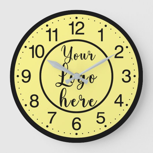 Benutzerdefinierte Firmenlogos Großuhr Große Wanduhr (Vorderseite)