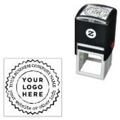 Benutzerdefinierte Firmenlogos - Umlaufgrenzen Permastempel (Beispiel)