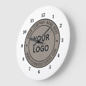 Benutzerdefinierte Firmenlogos und Text für Ihr Un Große Wanduhr (Winkel)