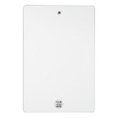 Benutzerdefinierte Firmenlogos und Text mit schwar Mini Klemmbrett (Rückseite)