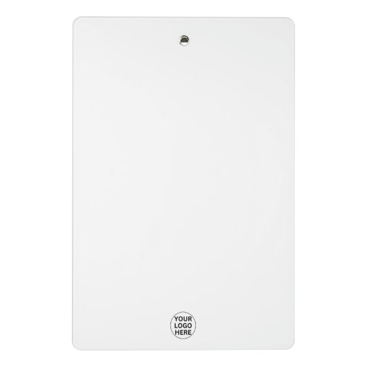 Benutzerdefinierte Firmenlogos und Text mit schwar Mini Klemmbrett (Rückseite)