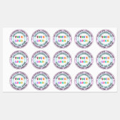 Benutzerdefinierte Firmenlogos und Text-Round-Labe Etiketten (Blatt)