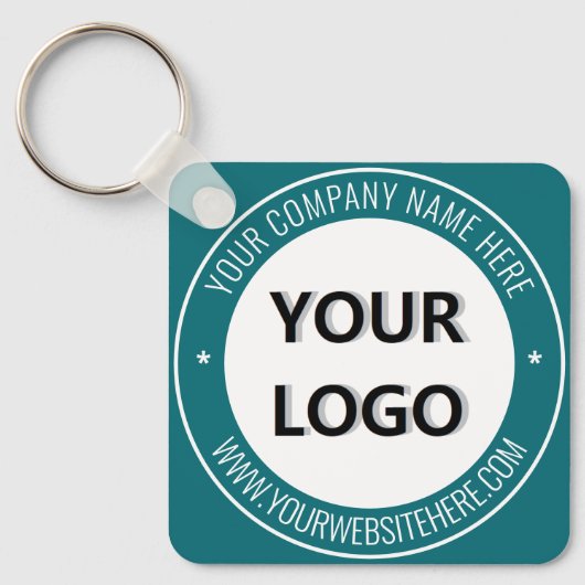 Benutzerdefinierte Firmenlogos und Text-Schlüssela Schlüsselanhänger (Vorderseite)