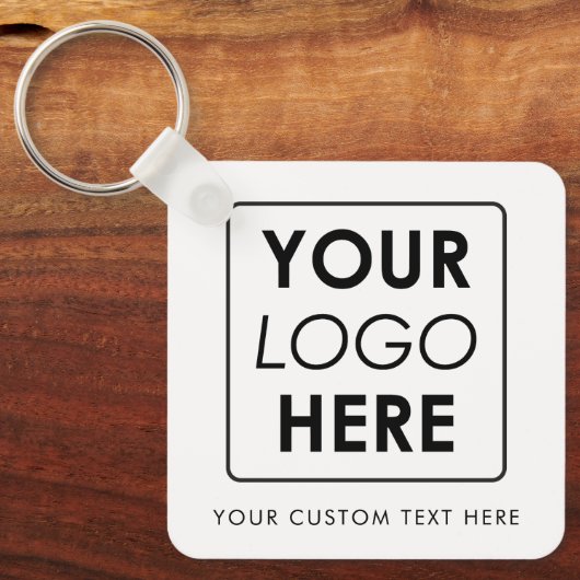 Benutzerdefinierte Firmenlogos und Text-Schwarz Schlüsselanhänger (Vorderseite)