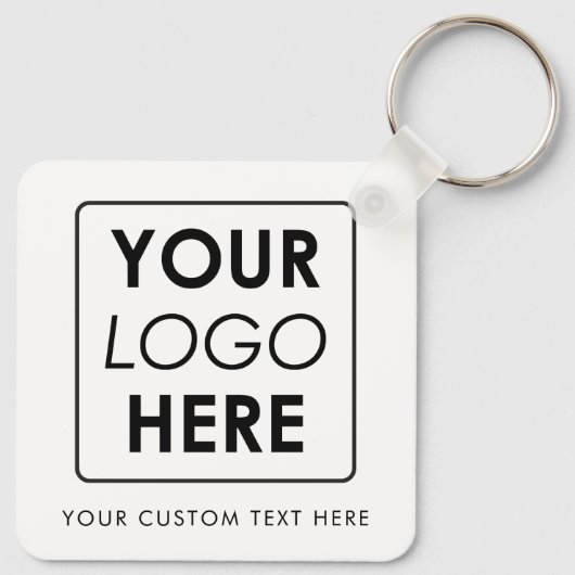 Benutzerdefinierte Firmenlogos und Text-Schwarz Schlüsselanhänger (Rückseite)