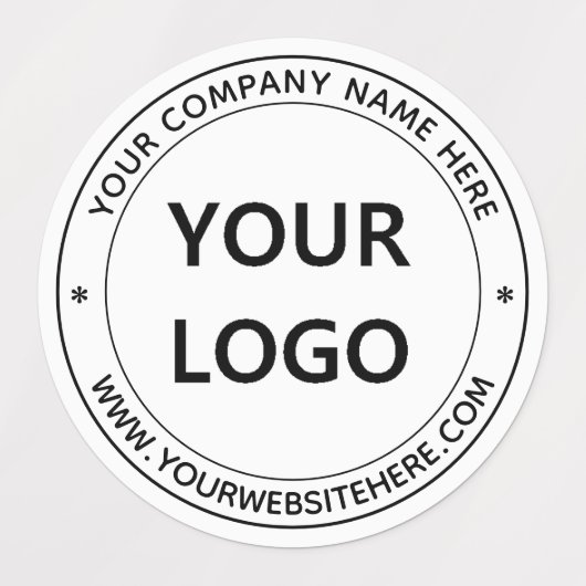 Benutzerdefinierte Firmenlogos und Textmarken Etiketten (Design 1)
