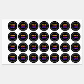 Benutzerdefinierte Firmenlogos und Textmarkierunge Etiketten (Blatt)